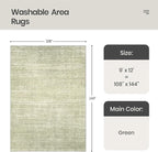 9x12 Area Rug Non Slip, Large Washable Rugs - Image 2