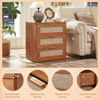 LEYAOYAO Rattan 23" Nightstands Set of 2 - Image 9