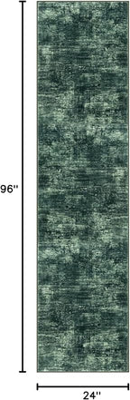 Abstract Runner Rug 2x8 Ft Washable Runners - Image 2