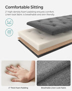 SONGMICS Storage Ottoman Bench, Foot Rest - Image 6
