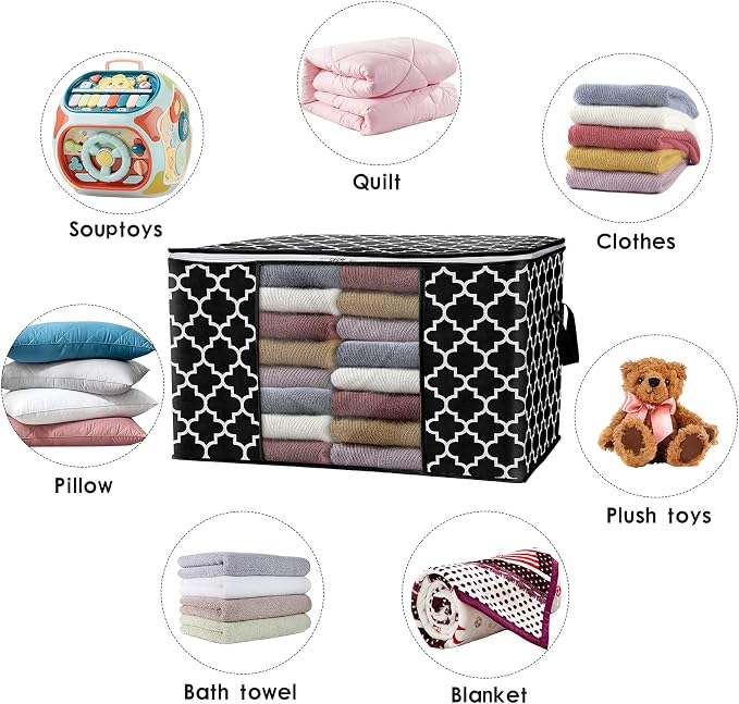 Storage Bags 100L 2Pack Clothes Organization and Storage Containers | Large - Image 4