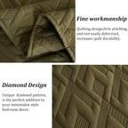 Cmfshape Diamond Embroidery Quilt Set, 3 Pieces Queen Quilt Bedding Set - Image 6