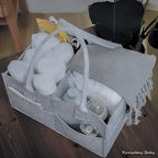 Baby Diaper Caddy Organizer, Portable Baby Essentials Storage Basket Bin - Image 5