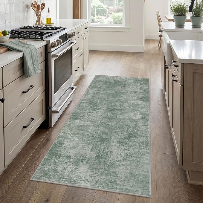 Abstract Runner Rug 3x6 Ft Washable Runners - Image 2