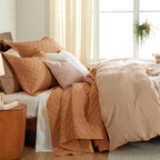 Bedsure Quilts Queen Size, Lightweight Comforter Set, Hazel Brown Bedspread | - Image 4