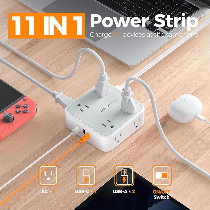 TESSAN Surge Protector Power Strip - Image 2