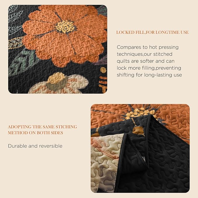 Quilt Queen Size, Reversible Polyester Coverlet Set - Image 8