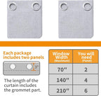 YoungsTex Linen Blackout Curtains 80 Inch Length - Image 8