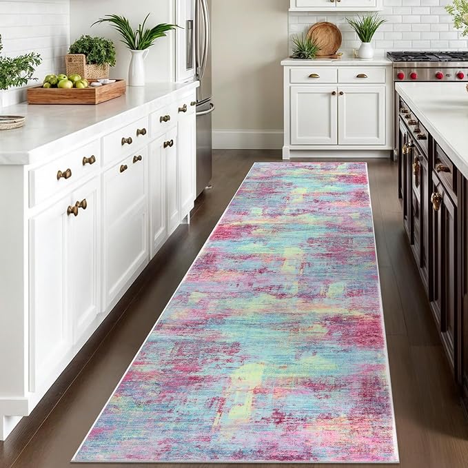 Abstract Runner Rug 3x10 Ft Washable Runners - Image 3
