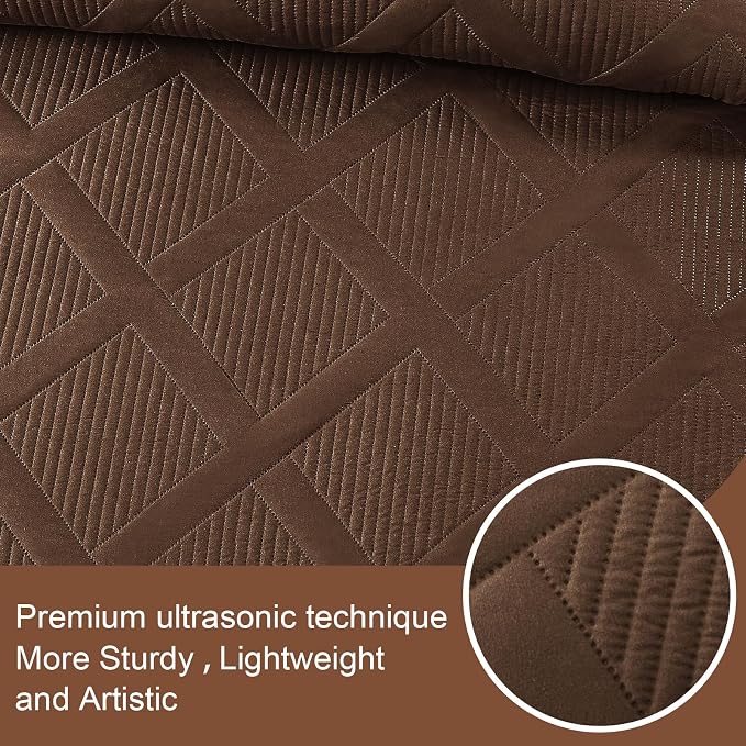 Exclusivo Mezcla Twin Size Quilt Set, Modern Striped Pattern, Lightweight - Image 4