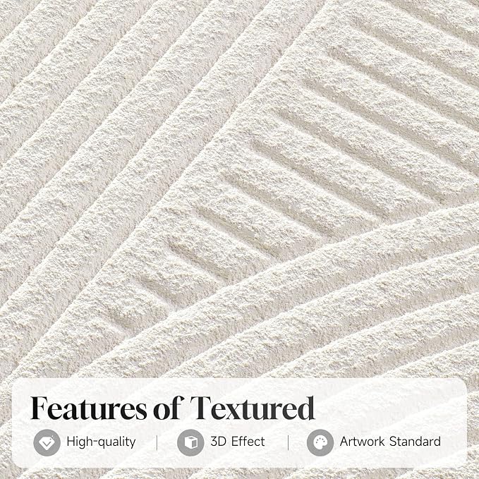 Large Framed 3D Textured Abstract Wall Art - Image 3