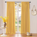 Gold Yellow Backdrop 5FT x 9FT Curtains by DONREN