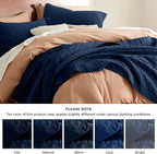 Bedsure Full Size Quilt, Lightweight Comforter Set, Basket Weave, All-Season - Image 6