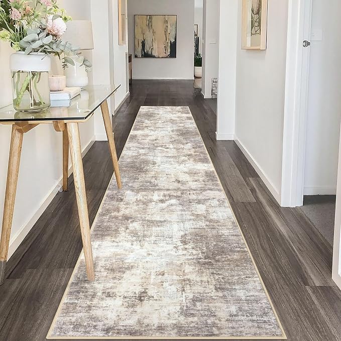 Abstract Runner Rug 2x10 Ft Washable Runners - Image 8