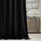 RYB HOME Velvet Curtains 102 inches Long, Extra Long High Ceiling Curtains | - Image 6
