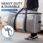 TAILI 4 Pack Silver Extra Large Moving Bags, Storage Bag - Image 5
