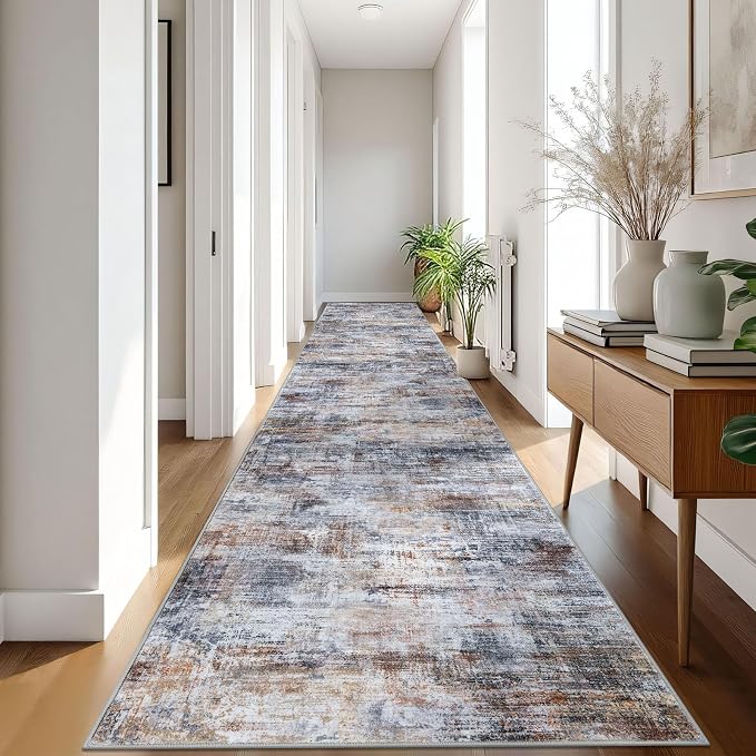 Abstract Runner Rug 3x18 Ft Washable Runners - Image 9