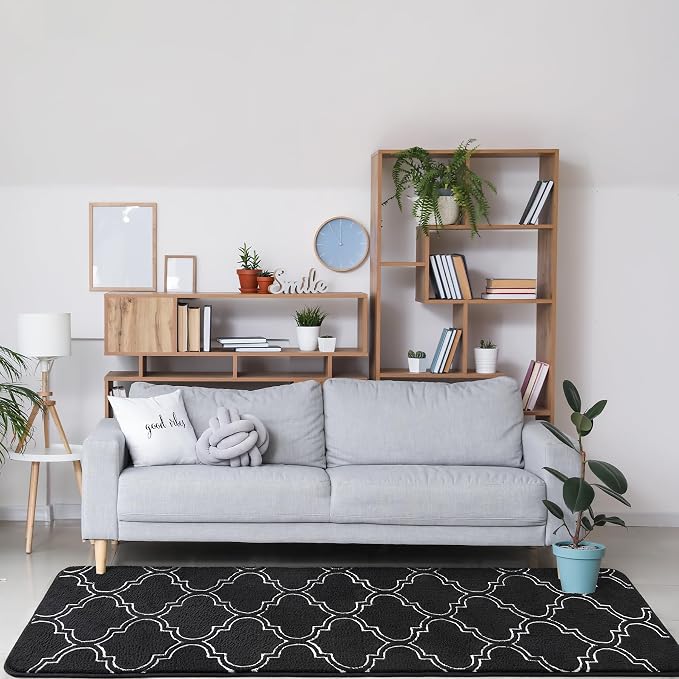 Chicrug 2x6 Shag Geometric Modern Runner Rug - Image 4