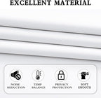 Pure White Room Darkening Curtains Extra Long 108 inch Length - Image 3