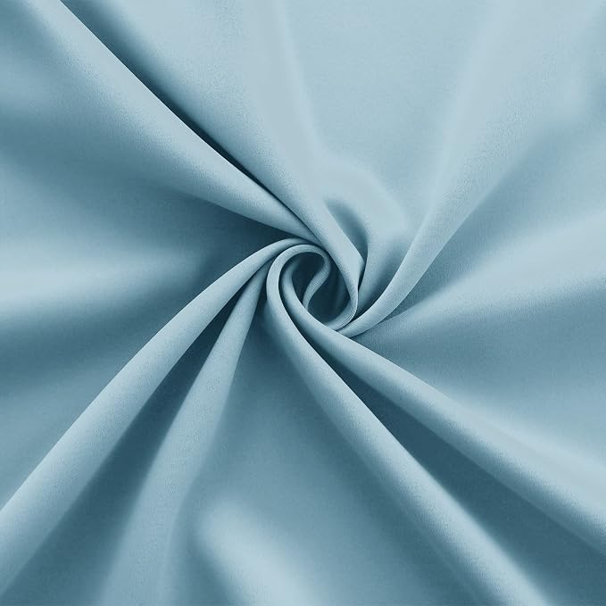 KOUFALL Light Blue Curtains 84 Inch Length - Image 6