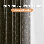 MIULEE 100% Blackout Decorative Linen Curtains - Image 2