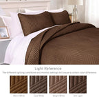 Exclusivo Mezcla Ultrasonic Twin Quilt Bedding Set, Soft Microfiber, Modern - Image 3