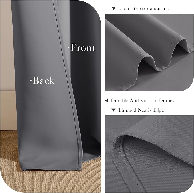 PONY DANCE Extra Long Blackout Curtains 108 inches Long - Image 7