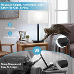 Touch Lamps for Bedroom, 3 Way Dimmable Grey Bedside Table Lamps Set of 2 | USB - Image 6