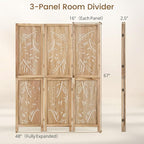 GIANTEX 3 Panel Boho Room Divider - Image 5