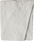Beatrice Home Fashions Wedding Ring Chenille Bedspread, Ivory + 2 Wedding Ring - Image 3