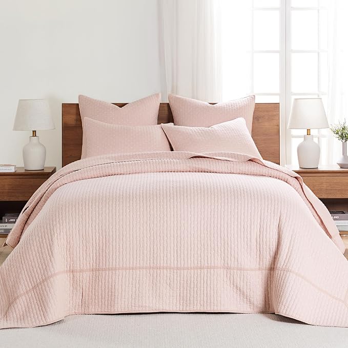 Levtex Home Cross Stitch Blush Bedspread Set by LevtexHome