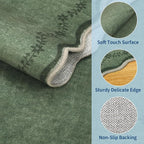 GarveeHome 6x9 Scalloped Area Rug Soft Washable Rug - Image 4