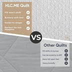 HLC.ME Lorenzo - 3 Piece Bedspread King Size Beige Quilt Bedding Set, - Image 8