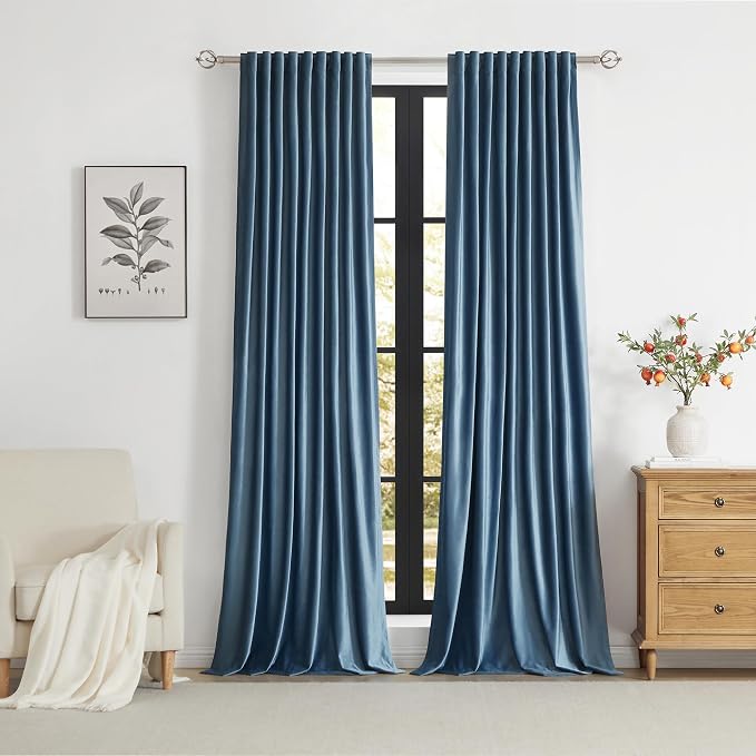PRIMROSE Velvet Curtains 72 inch Long - Image 5