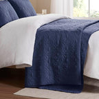 Madison Park Twin Quilt Bedding Set, Cottage-Inspired Damask, Classic Stitch - Image 11