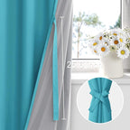 XWZO Full Shading Blackout Curtains 72 Inches Length - Image 3