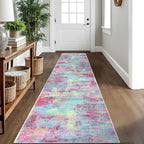 Abstract Runner Rug 2x10 Ft Washable Runners by iOhouze
