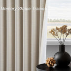 Topfinel 100 Inch Custom Linen Blackout Curtains, Modern Beige Textured Linen - Image 4