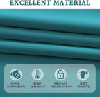 48 Inch Teal Curtains Blackout Drapes - Image 4