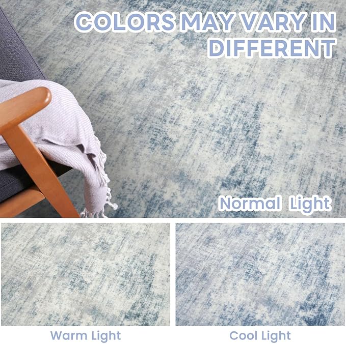 Abstract Runner Rug 3x18 Ft Washable Runners - Image 7