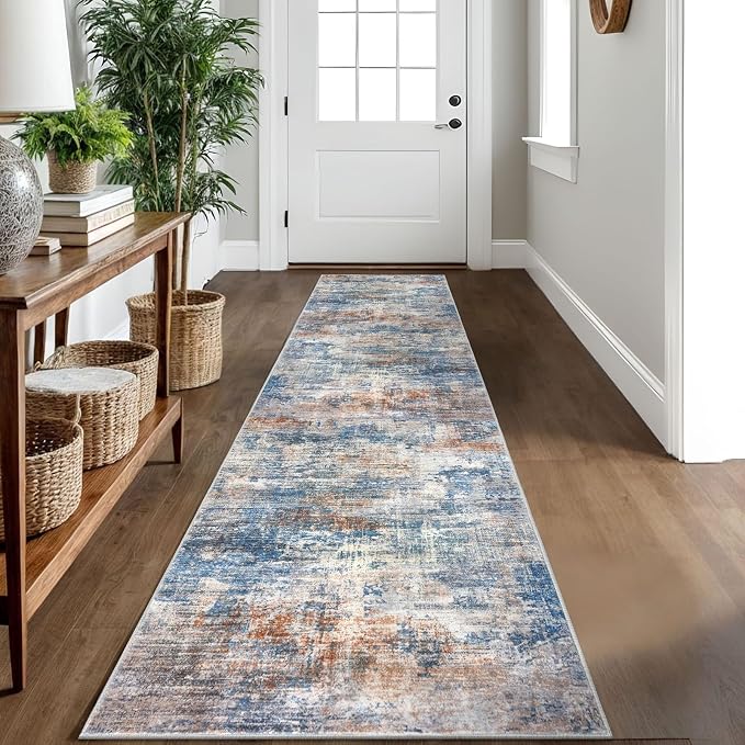 Abstract Runner Rug 2x10 Ft Washable Runners by iOhouze