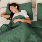 Exclusivo Mezcla California King Quilt Bedding Set, Microfiber Bedspreads | - Image 5