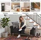 63” End of Bed Bench, Bedroom Bench - Image 5