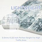 Modern Abstract Area Rugs 6x9 Ft Washable Rugs - Image 5