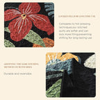 Oversized King Quilt Set Black, 128x120 Floral Super King Bedspread | 3 Pieces - Image 8