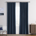 Joywell 100% Blackout Linen Curtains 84 Inch Long by Joywell