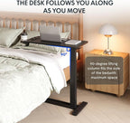 FLEXISPOT H7 32" Pneumatic Height-Adjustable Overbed Table - Image 7