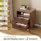 LYNCOHOME Fluted Nightstand - Image 3