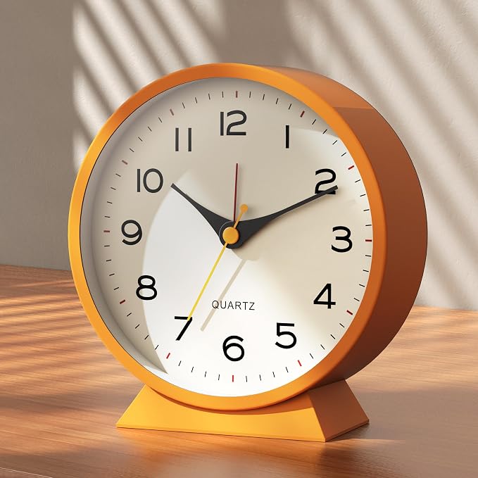 AYRELY® 4.5" Analog Alarm Clock, Small Retro Desk Clock and Table Clock | by AYRELY