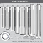 KOUFALL Extra Long 120 Inch 10 FT Curtains 10FT Foot Blackout - Image 5